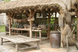 Alter Marktstand für Gewürze - ImageShop