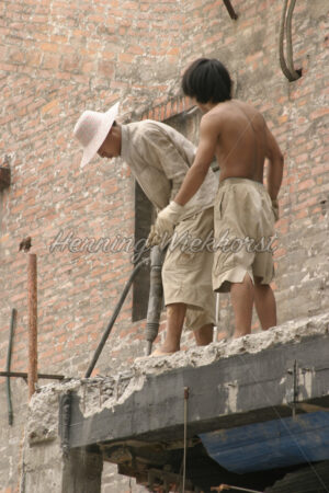 Bauarbeiter in Guangzhou - ImageShop