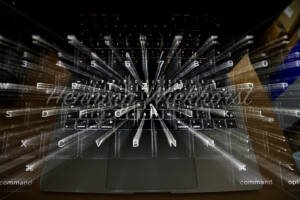 Fliegende Computer-Tasten - ImageShop Online