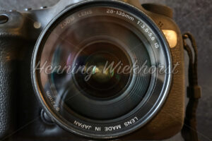 Frontaler Blick auf ein Zoom-Objektiv - ImageShop