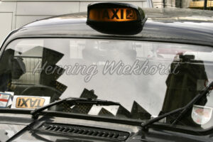 Frontscheibe von einem London-Taxi - ImageShop