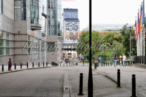 Hinter dem EU-Parlament - ImageShop