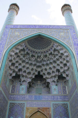 Hoher Blick auf den Eingang der Imam Moschee - ImageShop