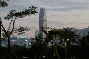 Hong Kong Central Skyline abends - ImageShop Online