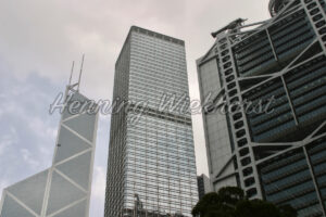 Hong Kong: Drei Hochhäuser in Central - ImageShop