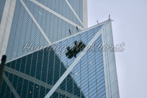 Hong Kong: Fensterputzer der Bank of China - ImageShop