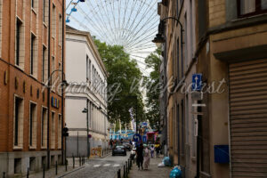 Alte Strasse zur Kirmes in der Stadt