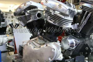 Klassischer Big-Twin Motorradmotor - ImageShop
