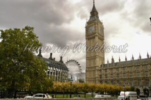 London (34) – Big Ben, Houses of Parliament und London Eye - ImageShop