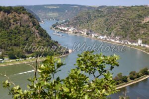 Von der Loreley auf das Rheintal schauend - ImageShop Online