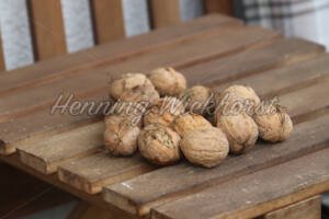 Wallnüsse auf dem Holztisch - ImageShop Online