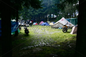 Zeltlager von einem Motorradtreffen (4) - ImageShop
